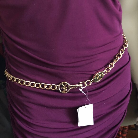 Metal Gold Tone Chain Belt NWT by Michael Kors - Picture 6 of 11
